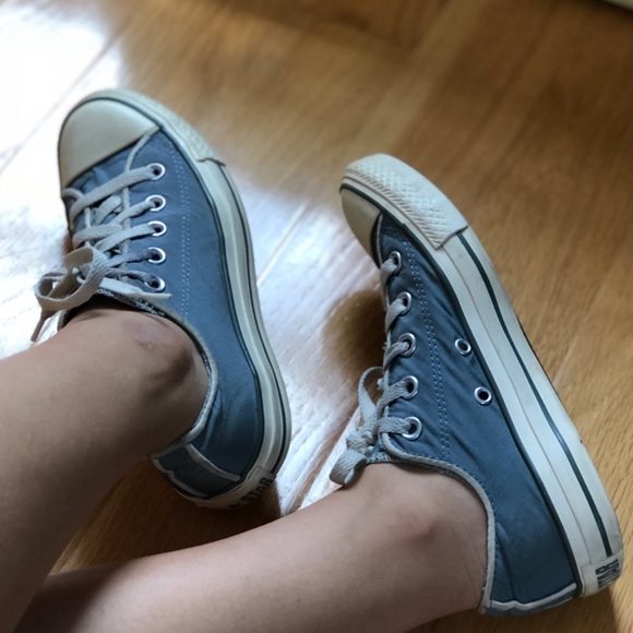 dusty blue converse